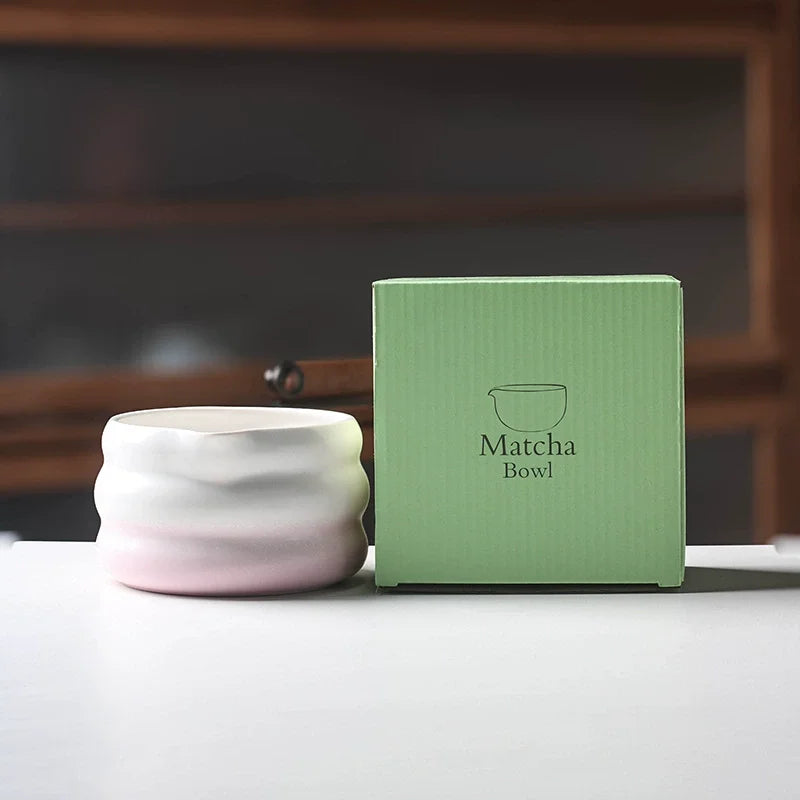 Ensemble Matcha japonais avec bol en céramique, fouet Matcha en bambou et cuillère à thé pour bricolage, outils de fabrication de thé, accessoires, 1/2/4/5/7 pièces