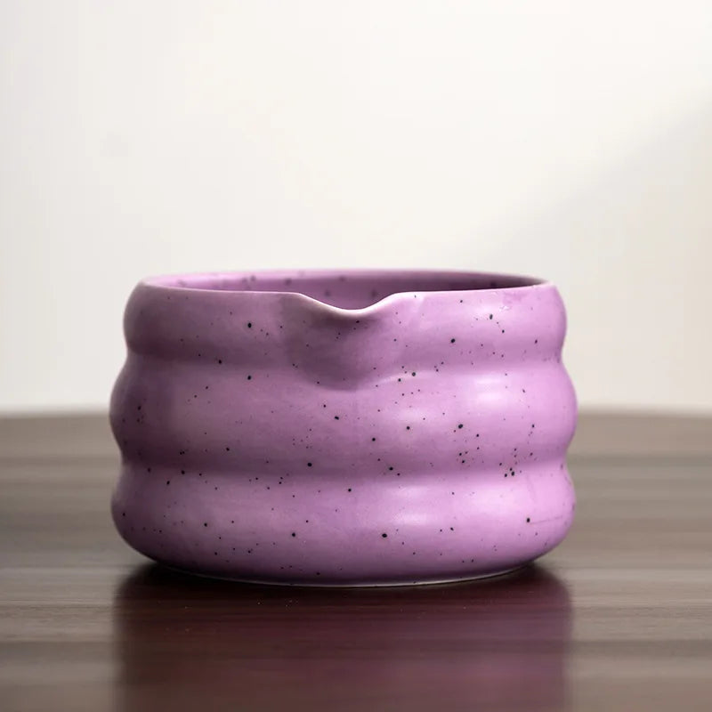 Kit Matcha Violet – 1/2/4/6 pièces | Fouet Chasen en Bambou & Accessoires | Cérémonie Japonaise Élégante |