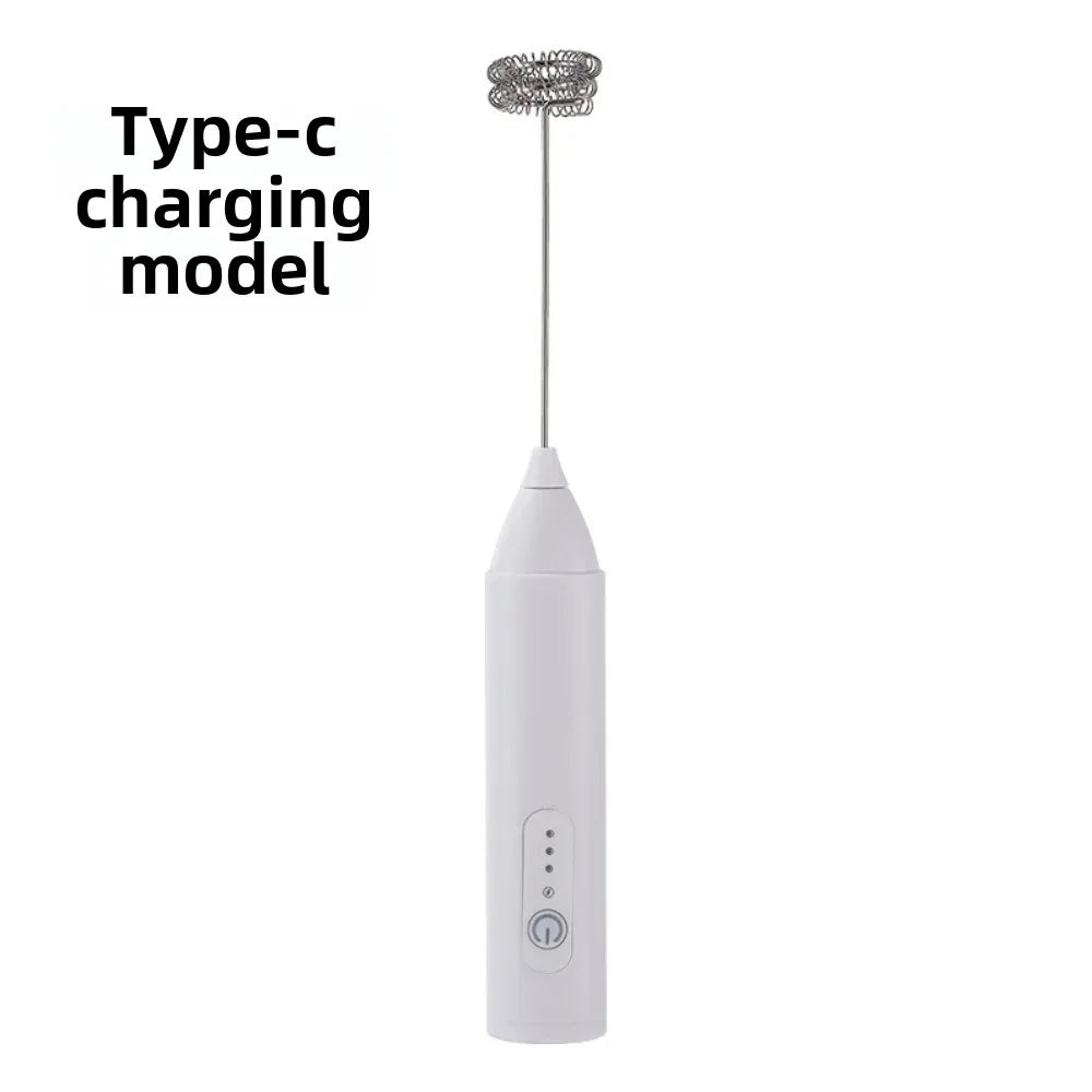 Mousseur à lait électrique sans fil – Recharge USB, 3 vitesses