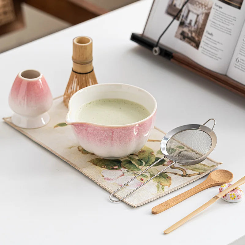🍵 Ensemble Matcha en porcelaine (bol + accessoires)