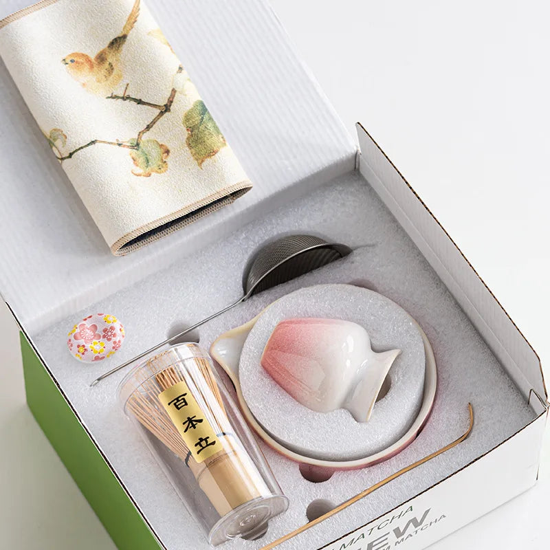 🍵 Ensemble Matcha en porcelaine (bol + accessoires)