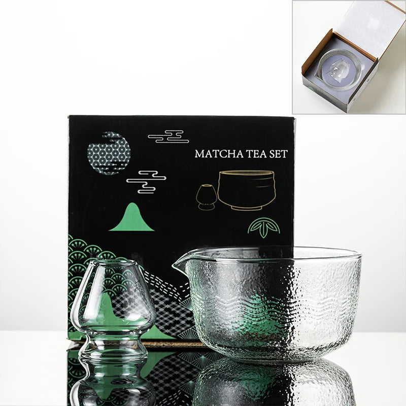Bol à Matcha Transparent en Verre – Différents Modèles et Tailles