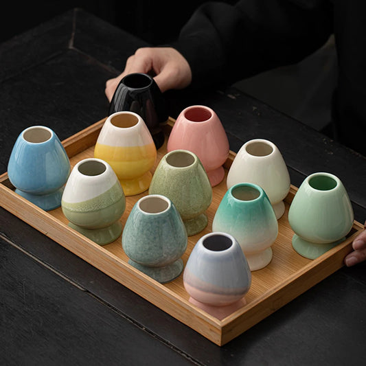 Support de fouet Matcha japonais Vintage, support Chasen en céramique, support de bol à thé pour cuisine, salle à manger, salon de thé, accessoire de service à thé