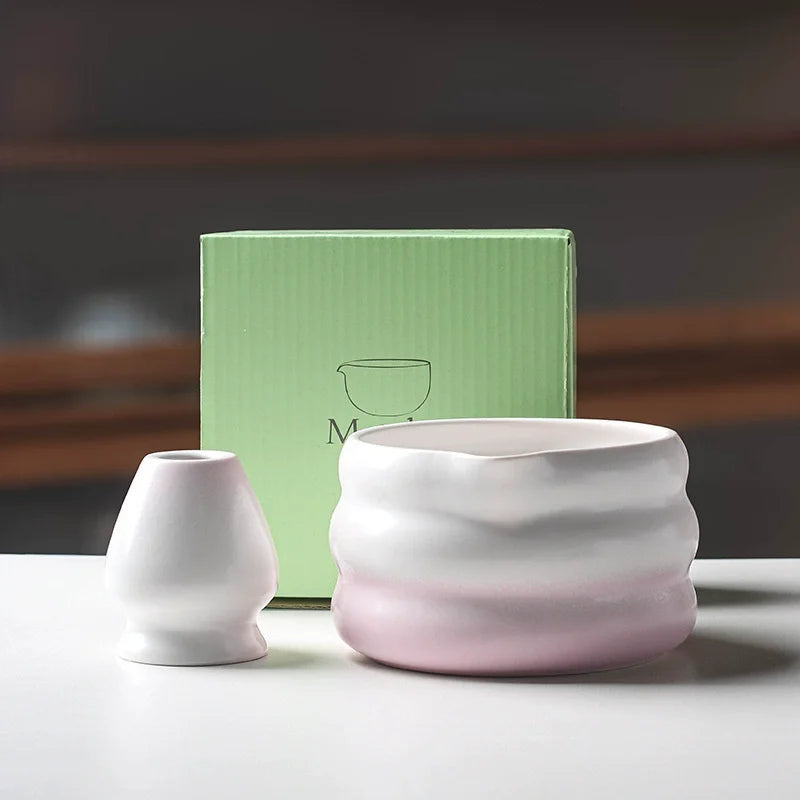 Ensemble Matcha japonais avec bol en céramique, fouet Matcha en bambou et cuillère à thé pour bricolage, outils de fabrication de thé, accessoires, 1/2/4/5/7 pièces