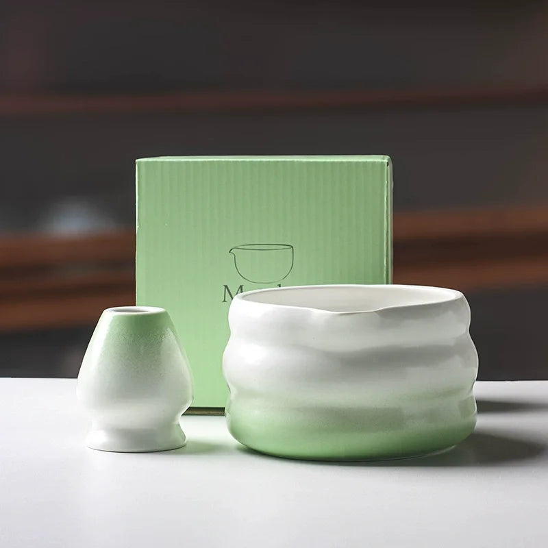 Ensemble Matcha japonais avec bol en céramique, fouet Matcha en bambou et cuillère à thé pour bricolage, outils de fabrication de thé, accessoires, 1/2/4/5/7 pièces