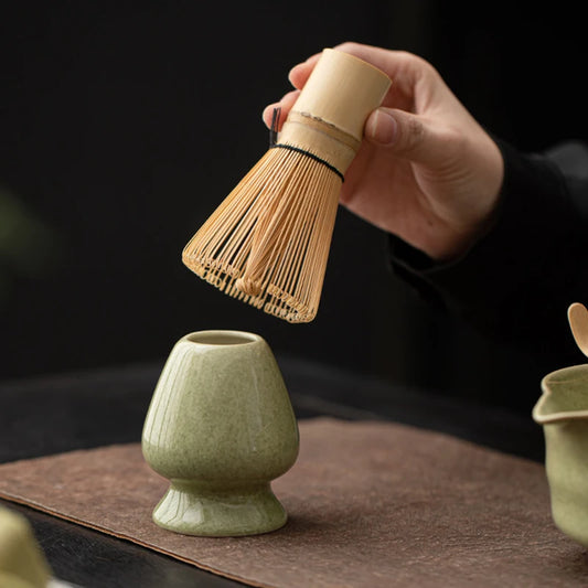 Support de fouet Matcha japonais Vintage, support Chasen en céramique, support de bol à thé pour cuisine, salle à manger, salon de thé, accessoire de service à thé