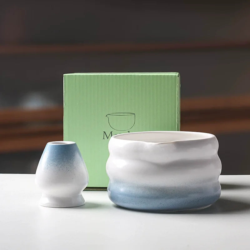 Ensemble Matcha japonais avec bol en céramique, fouet Matcha en bambou et cuillère à thé pour bricolage, outils de fabrication de thé, accessoires, 1/2/4/5/7 pièces