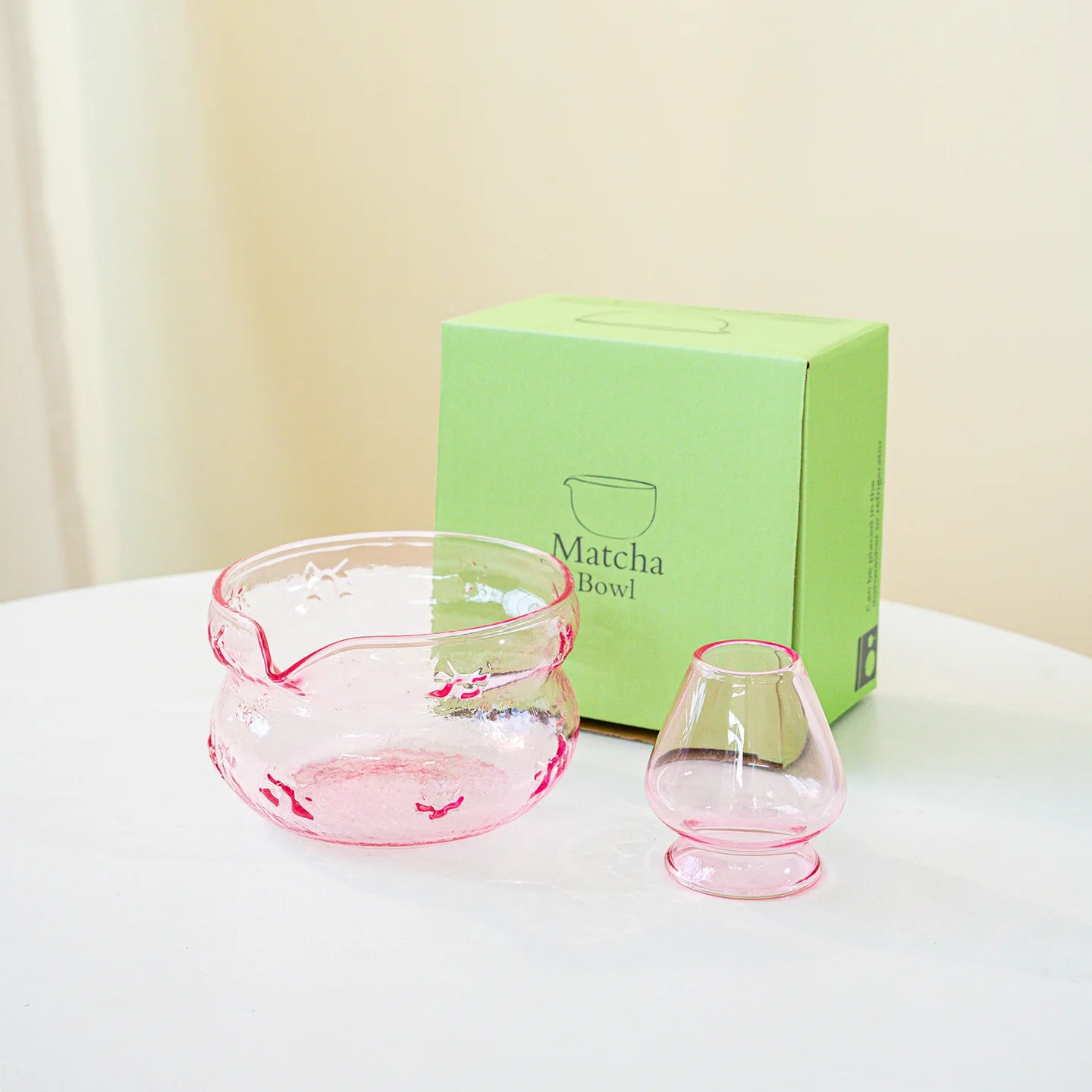 Bol Matcha Matcha en verre rose et violet, résistant à la chaleur, service à thé Kung Fu, accessoires cérémonie Matchas, bol mélangeur, outils de cuisine