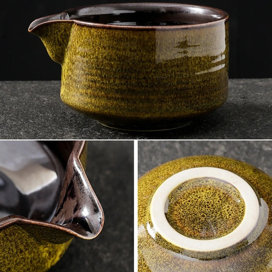 Set Matcha Japonais 4 ou 7 Pièces – Bol 430ml, Fouet Bambou, Cuillère, Filtre & Tapis | Cérémonie Artisanale & Accessoires Thé